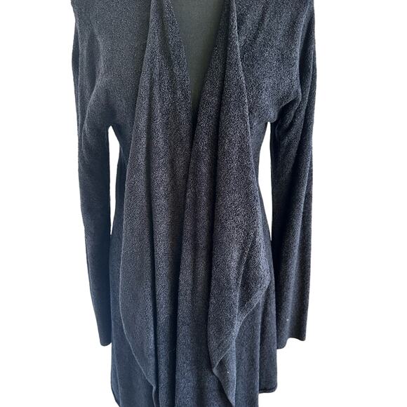 Barefoot Dreams BeCozyChic Lite® Island Wrap - Black - L/XL EUC - Picture 3 of 11